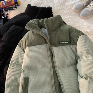 平铺新款潮牌棉袄外套玉米格加厚棉衣面包服A436-0899-P80