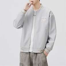 JK926P60春季新款港风宽松夹克百搭落肩简约上衣外套，男装夹克，星座1204