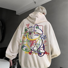 420克麂皮绒潮牌重磅连帽卫衣力推大码男XZ517A-2-JP9901-P55，男装卫衣，星座517A-2