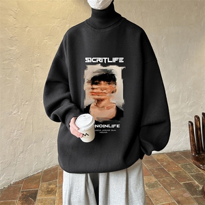 控68高领毛衣男士大码内搭毛线衣男 GM45213-P45加绒款-P65图片