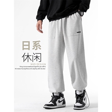 美式高街潮牌卫裤九分运动休闲裤K950：特批25，男装休闲裤，星座718-1