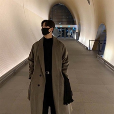 秋冬中长款毛呢大衣男韩系高级感英伦风衣外套风衣DY003P125，男装风衣，星座1004（原星座815-3）