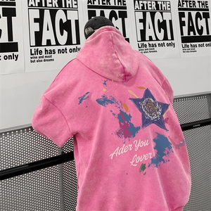 新图爆秋冬重磅水洗连帽卫衣美式大码男衣服XZ517A-3-WL3606-P68图片