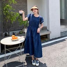 夏季新款纯色薄款连衣裙B190-82375-P120-K178，女装连衣裙，辉之琳