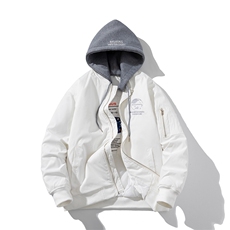 现货三色秋冬季潮牌夹克棉衣棒球服欧美街头飞行员外套情侣装，男装棉衣，电商A105