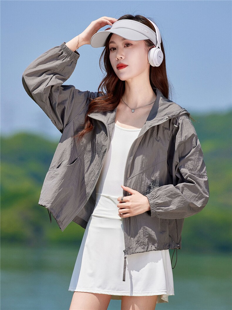 现货2026春夏秋夏季时尚休闲宽松型透气薄款女士短外套,女装防晒衣,靓衣阁