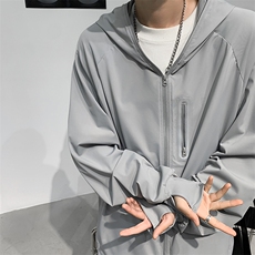 F273-P40夏季日系户外连帽防晒服外套潮牌宽松休闲轻薄夹克现货，男装夹克，星座512-6