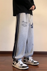 港风休闲裤男宽松直筒拖地裤束脚裤卫裤KP611P50，男装休闲裤，星座1204-3