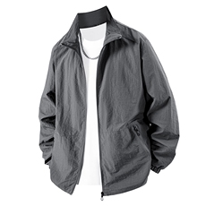 2025秋季抖音男士立领休闲夹克外套青年宽松大码外套8919-P35，男装夹克，星座1402-2