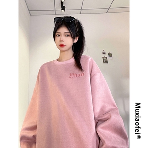 抖音供货、重磅显瘦卫衣秋圆领宽松D223A-DY-LPWY117-特p40图片