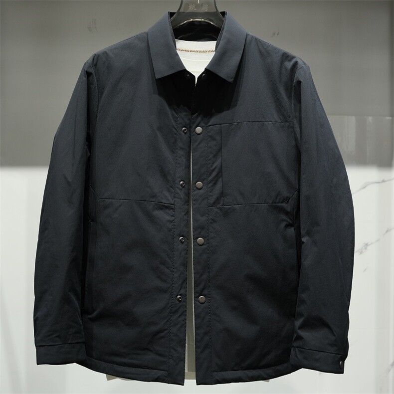 F82601主推衬衫领鹅绒服夹克外套,男装羽绒服,钱塘207-1