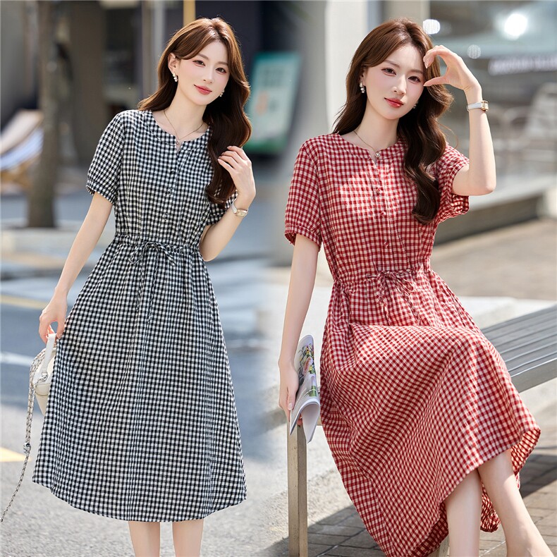 罗得堡2026夏季新款时尚休闲修身连衣裙2709，女装连衣裙，罗得堡