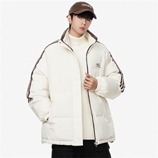 1506/M333/P75加厚男女棉衣情侣条纹立领棉服外套，男装棉衣，星座1506