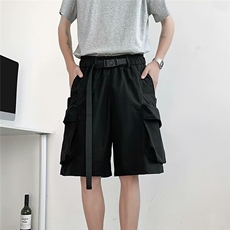 2025夏季新款工装短裤男冰丝休闲直筒裤子男五分裤DK41，男装牛仔裤，星座1108-1