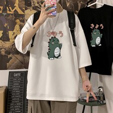 Q11037-P30春夏季七分袖t恤男大码五分袖男短袖中袖，男装T恤，电商A040