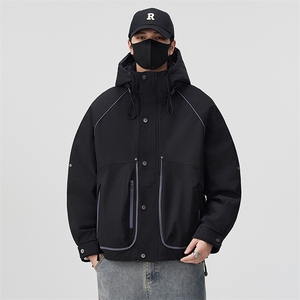 口罩风新标90白鸭绒 2025连帽潮流保暖羽绒服男YR6070-P235图片