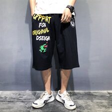 宽松男生百搭运动时尚短裤夏季潮流休闲裤五分裤加肥大码590款，男装休闲裤，星座802