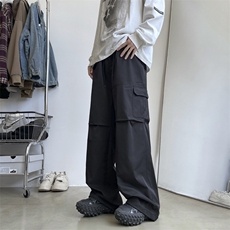 2024新款秋装工装裤直筒宽松阔腿裤休闲长裤百搭男现货K8133-P42，男装工装外套，星座512-3