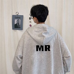 KS21253-P38 连帽开衫卫衣男运动外套大码班服图片