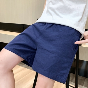 主推不断货短裤男青年大码纯色休闲纯棉三分裤沙滩裤DK8888-P22图片