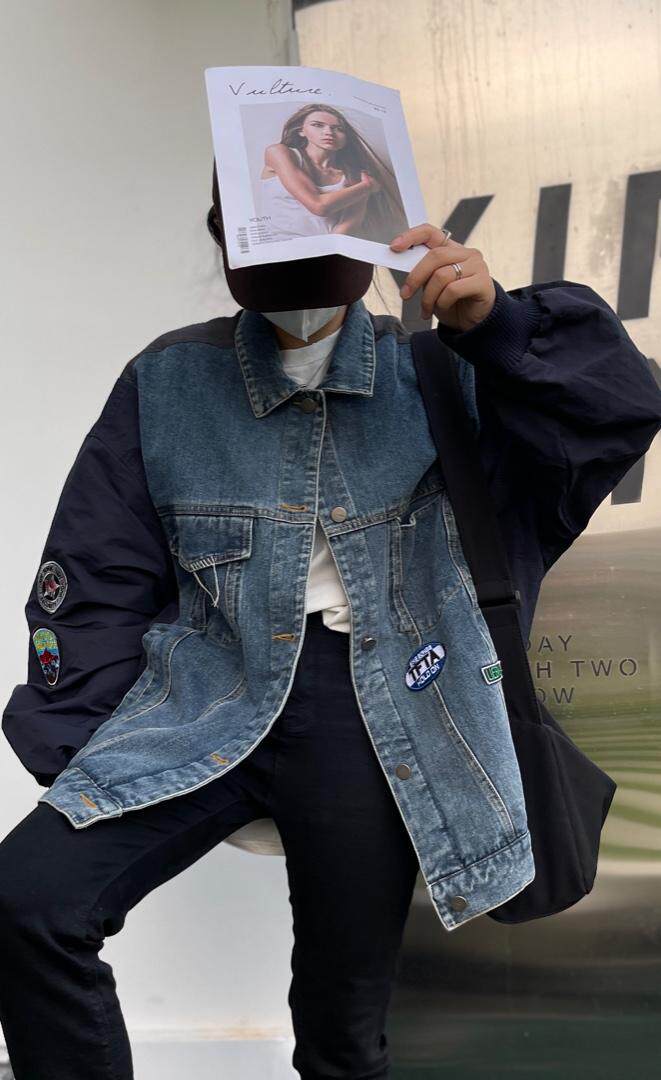 秋季新款休闲牛仔拼接外套，其它，JIAN.Z 简.站