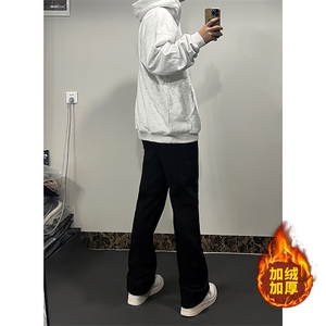 B221 美式ins高街加绒加厚牛仔裤 LK23010-P60 控78 加绒P70 控98图片