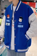 主推！2023春季新款男士撞色棒球服百搭情侣外套JK305P60，男装夹克，电商B220