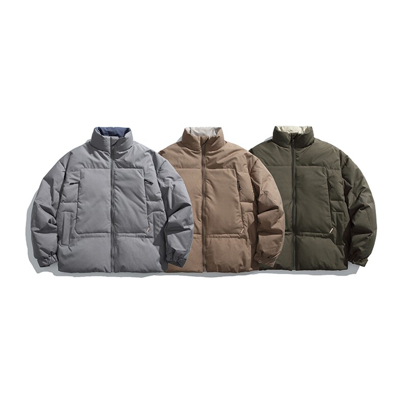 2025冬季新款男日系潮牌立领白鸭绒羽绒服加厚外套棉衣YR52-F265图片