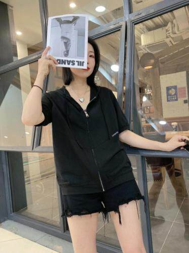 现货带帽休闲开衫卫衣，女装卫衣/绒衫，悠奈尔