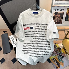 潮美式高街短袖T恤男女夏季情侣嘻哈宽松半袖1001-1-TX538-p35，男装T恤，星座1001-1