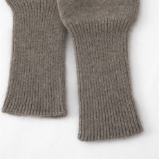 2025年秋季新款百搭女士双股加厚保暖半指手套，手套，窄众羊绒