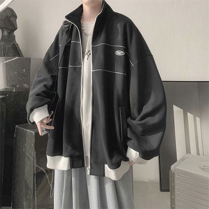 春秋外套男韩版潮流休闲男士夹克潮牌ins棒球服宽松帅气春装衣服,男装夹克,星座1210-1