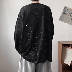 XZ809A/MTXT01/P35/控48全棉满天星长T卫衣，男装卫衣，星座809A(原222-1)