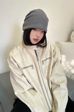 2026秋季立领皮衣C7038-TP80128复古美式男女同款帅气夹克，男装夹克，电商A102