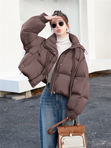 210现货高级感超好看短款90绒加厚保暖羽绒服210-3295-P320-K468图片