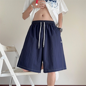 夏季新款短裤男宽松刺绣休闲裤缉明线五分裤子 DK621-P30 控48图片