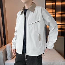 新款户外夹克男撞色翻领外套DSA157B-JK2501-P65，男装夹克，电商A157B