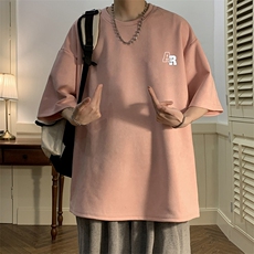 麂皮绒短袖t恤男大码半袖男酒店风JD82369-P25，男装T恤，电商A040