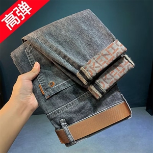 1506-1/KA1171/P45新款潮牌牛仔裤高端九分修身韩版弹力小脚潮男图片