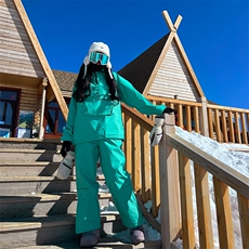 冬季大口袋连帽大码滑雪服男女加绒加厚防水防风保暖外套M25-P175，男装棉衣，电商A001