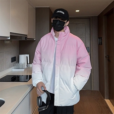 特批P70无差价冬新大码渐变色棉衣外套男百搭潮防水保暖棉服M2917，男装棉衣，电商A001