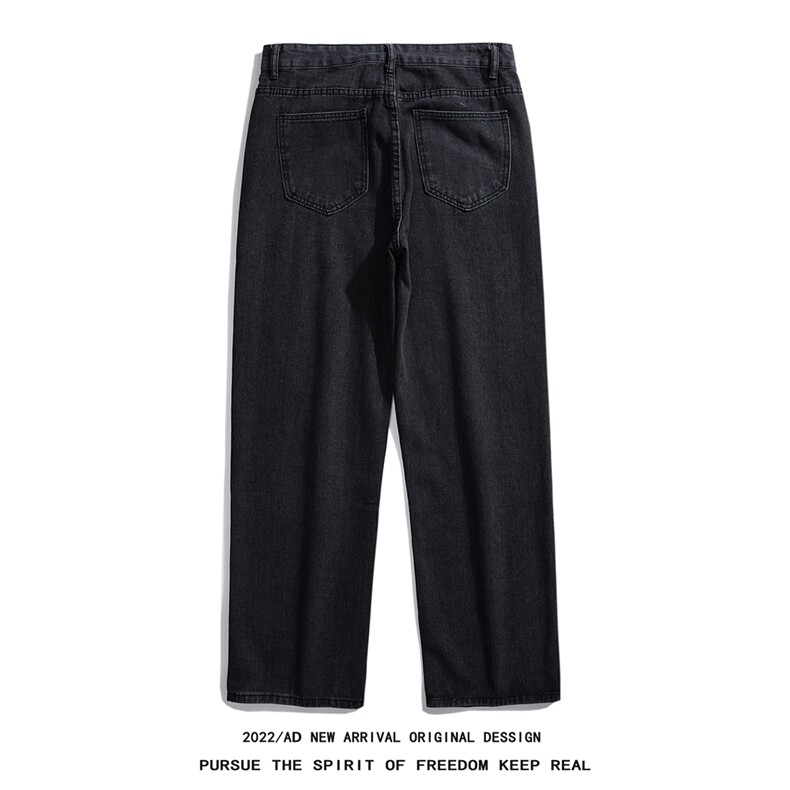 k793-P58-M-5XL白底得物美式牛仔裤大码长裤阔腿,男装牛仔裤,星座103A
