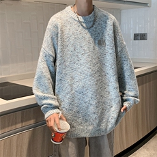 男毛衣海马毛新款秋冬季潮牌圆领上衣针织打底衫提花，男装针织衫/毛衣，星座716-2