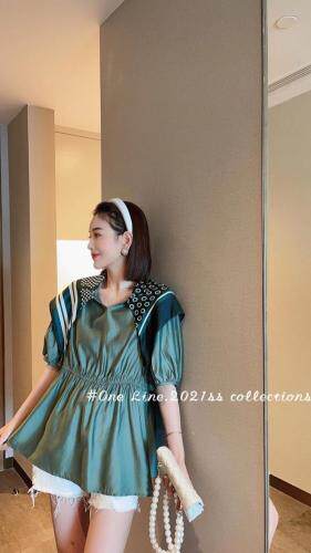 丝巾款小衫，女装，萌蔻