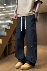 2025新款工装痞帅铆钉美式高街青少年潮牌男裤XZ301b-2-CK721TP40，男装休闲裤，星座301B-2（原A443-1）