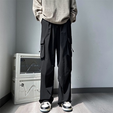 美式户外机能多口袋工装裤男高街潮牌宽松直筒休闲裤K7430-P35，男装休闲裤，星座512-4