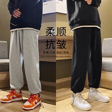 2023秋冬卫裤高弹健康布聚酯纤维  WK01-1特批23图片
