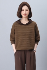 时尚宽松显瘦女装卫衣秋季新款休闲百搭长袖上衣舒适保暖，女装卫衣/绒衫，悦见她