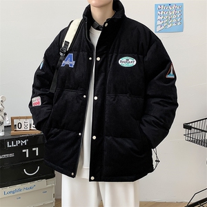 冬季学生加绒加厚立领棉衣百搭保暖棉服外套男士8150-P130控价178图片