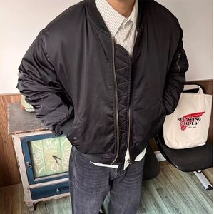 冬装复古拼色两面穿时尚棒球服棉袄男设计感短款痞帅小众棉衣外套图片